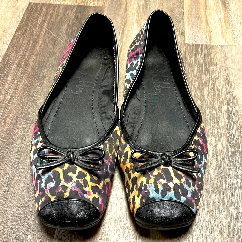 Cheetah ballet flats size 8.5- Sam & Libby